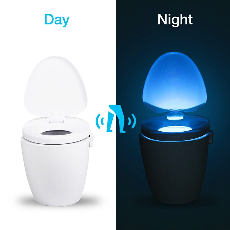 Multicolor Toilet Seat Nightlight (Motion Activated)