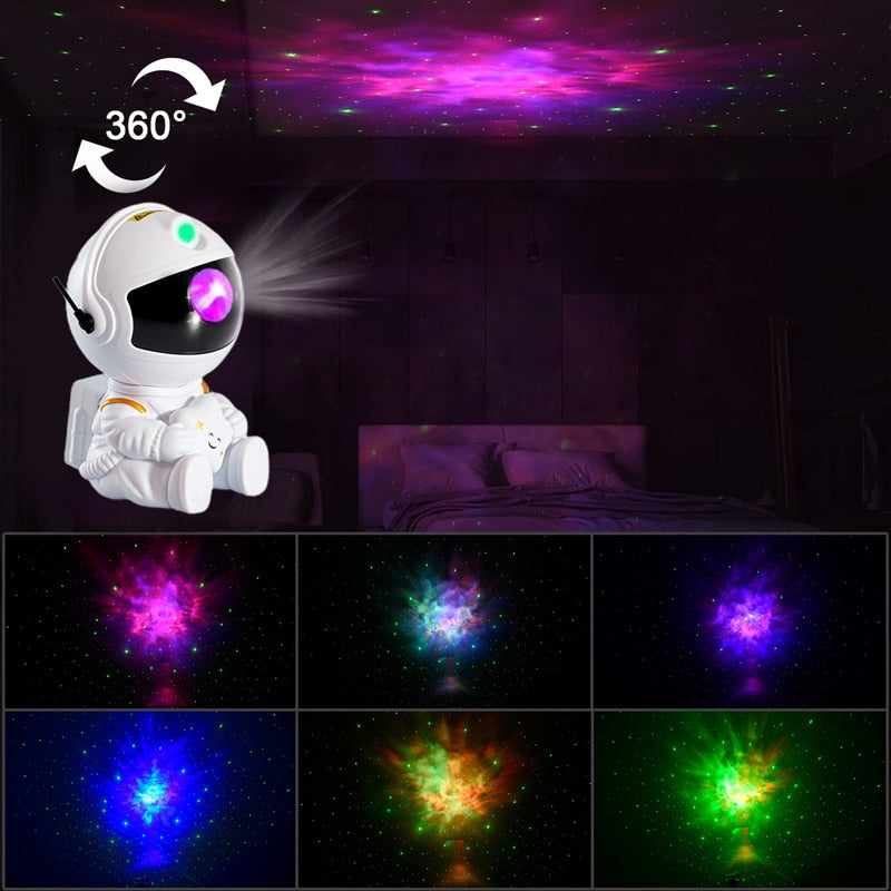 Astronaut Galaxy Stars Projector